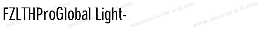 FZLTHProGlobal Light字体转换